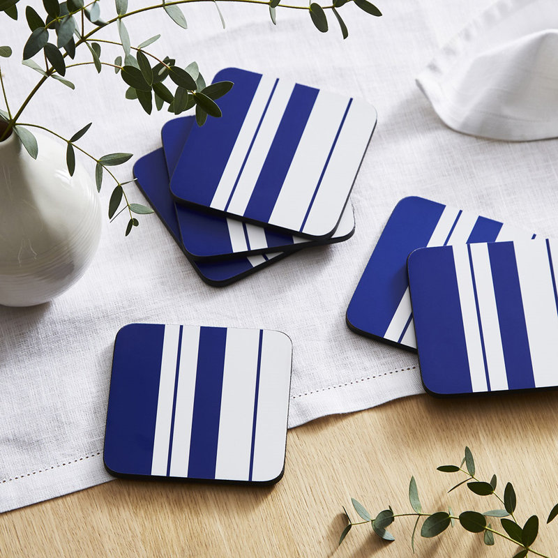 Steccato Square 6 Piece Coaster Set