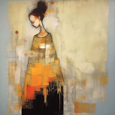 Sensual Woman Klimt Inspired 6 - Unframed