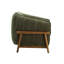 Fauteuil d'appoint en chenille recyclé Piedmont Olive-115250809