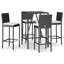Ensemble de barre de patio avec coussins 5 pièces Latitude Run®