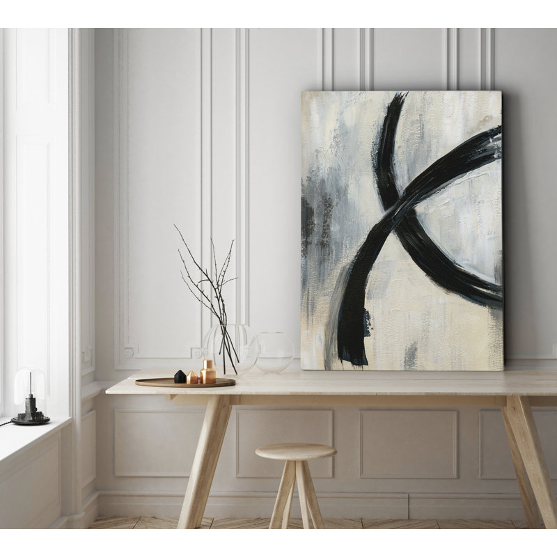 « abstract rings i », impression sur toile tendue, H 30 po x l 40 po x P 1,5 po