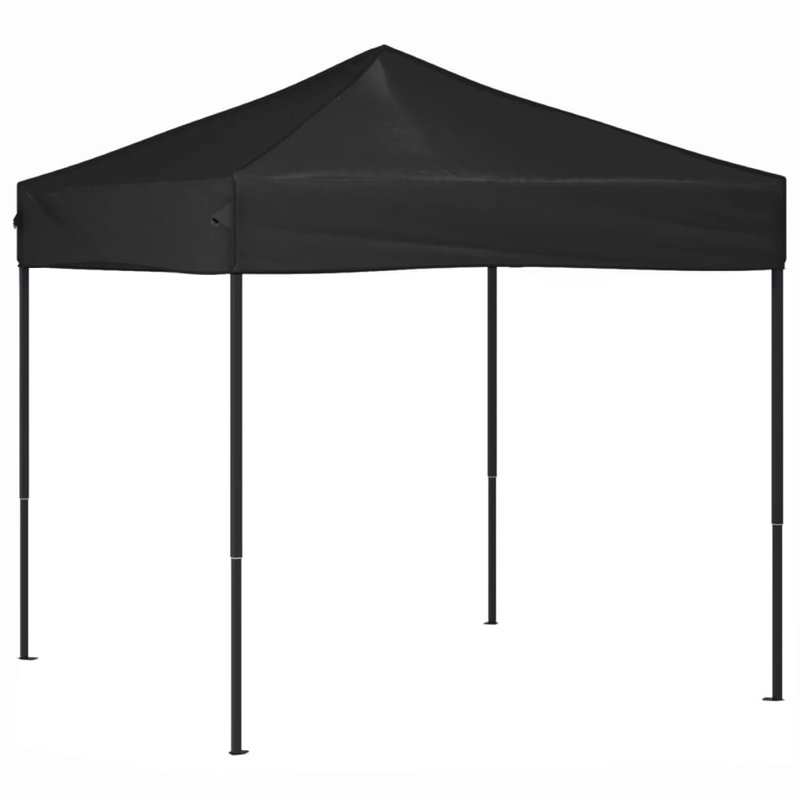 Anaberta 1.95m x 1.95m Steel Party Tent, Black, Black