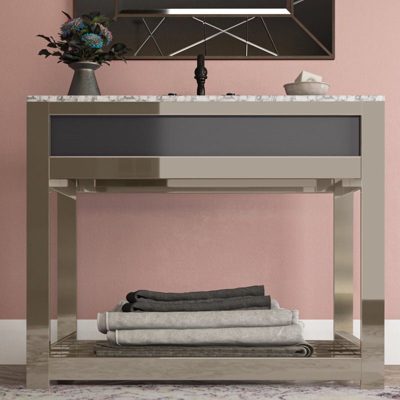 Base de lavabo console Kingston Brass, Nickel brossé