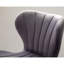 2 pièces, siège pivotant gris avec poignée, hauteur réglable, revêtement velouté, 2 tabourets de bar au design moderne, tissu doux, design ondulé élégant, repose-pieds stable-769861782
