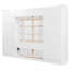 Lit escamotable double gain de place avec rangement, en bois MDF, style moderne blanc pour chambre d'amis