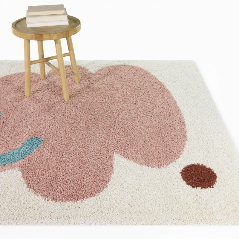 Lyla Multicolor Kids Modern Artistic Area Rug, 5'3" x 7'