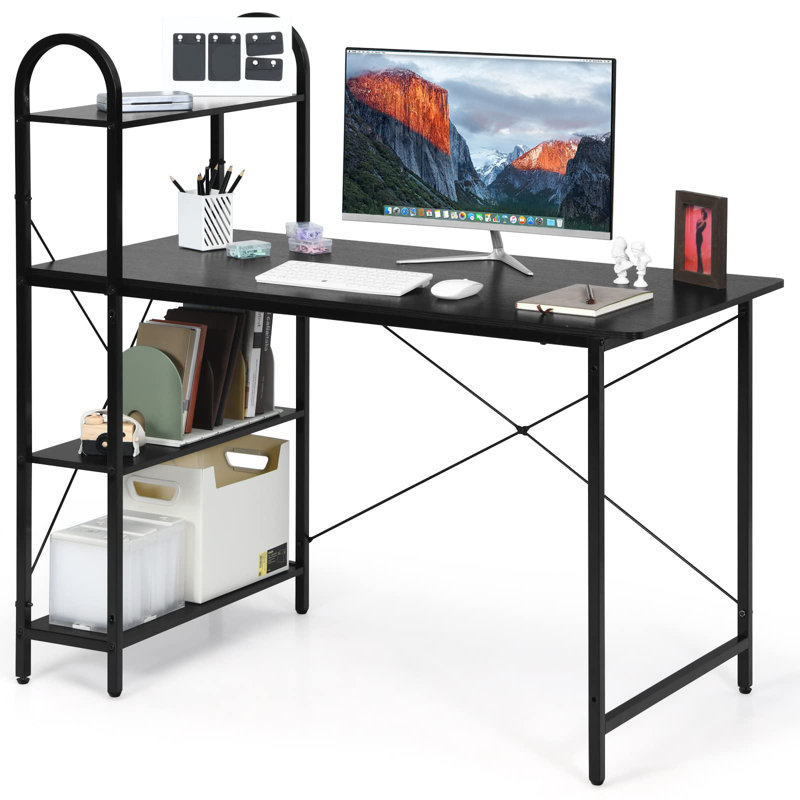 Computer Desk, Black, Black