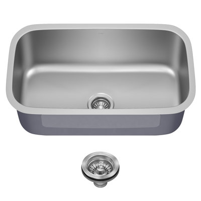KRAUS Premier Undermount Single Bowl 18-Gauge Stainless Steel Kitchen Sink