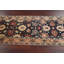 Tapis de couloir en laine noué à la main de conception unique noué à la main New Age 2 pi 8 po x 9 pi 9 po Tapis décoratif en noir/beige