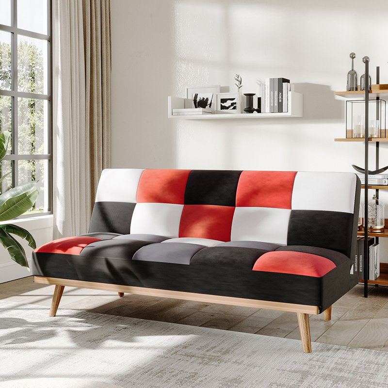 Ohara 3 Seater Sleeper, Red