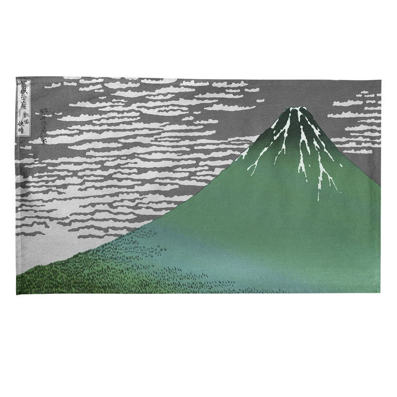 Torchon fine Wind Morning, Croisé en coton, Vert