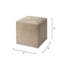 Pinstriped Square Ottoman