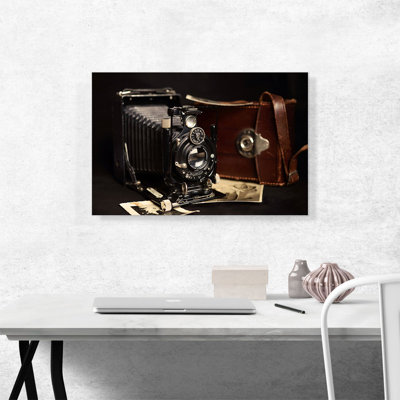 Appareil photo rétro - reproduction de photo sur toile tendue