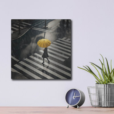 'Yellow Umbrella' by Decent Exposures Wall Art
