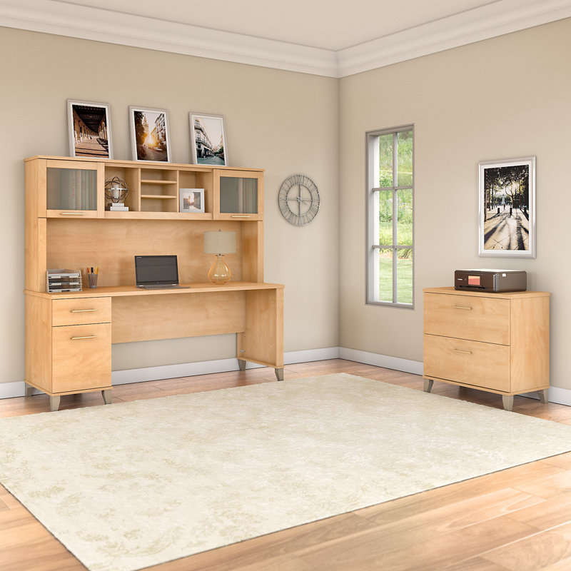 Ozro 71'' Desk, Maple Cross