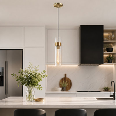 1 - Light Kitchen Island Single Pendant