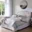 Tête de lit tapissier à garniture cloutée beige grisâtre de H 25,63 po x l 55,43 po x P 2,19 po Montserrad-708368255-708368253