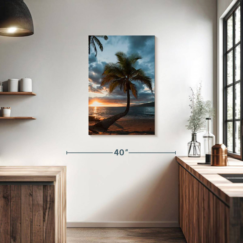 Palmier Bent Beach, H 36 po x l 24 po