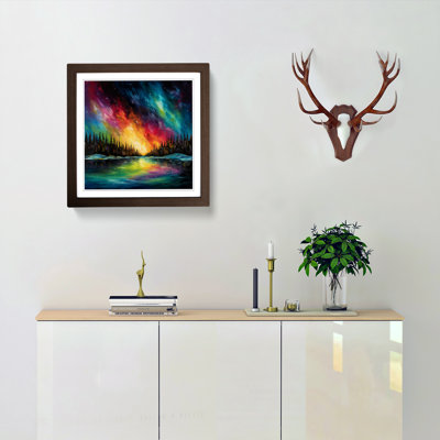 Northern Lights Impressionism No.1 - Framed Print