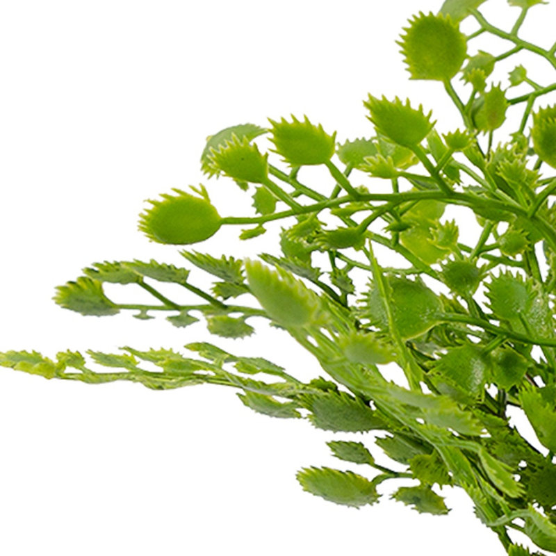 Ensemble de deux plantes artificielles vertes en pot brun 7 po