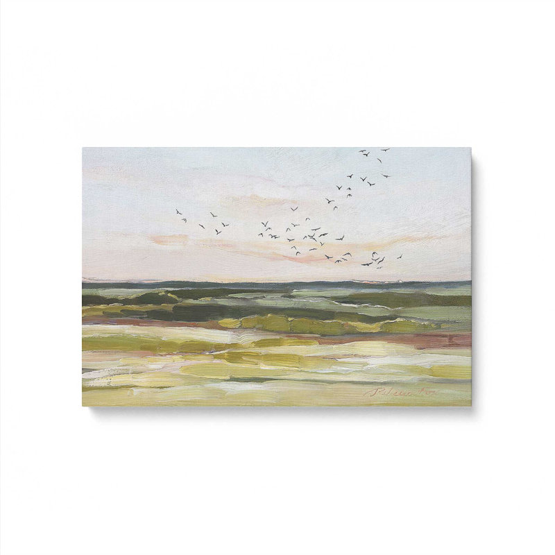 «Skyscape Serenade on Canvas» par Rebecca Fox, reproduction, Toile tendue, H 32 po x l 48 po x P 1,25 po