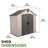 8 Ft. x 5 Ft. High-Density Polyethylene (Plastic) Steel Reinforced Outdoor Storage Shed