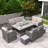 Bentlei 10 - Person Patio Conversation Set with Cushions