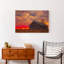 Reproduction d’art sur toile tendue Barn Sunset