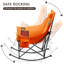  Fauteuil de camping berçant surdimensionné pliable pour l'extérieur avec porte-gobelet, support 300 lb-148851338