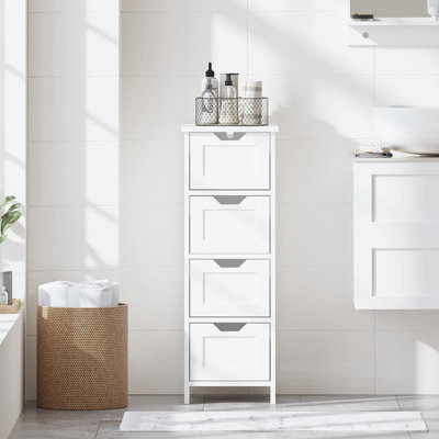 Freestanding Bathroom Storage with 4 Drawers
