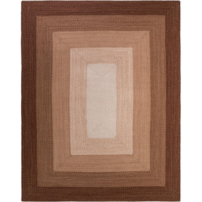  Ombre Hand Braided Wool Rug