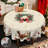 1pc round/rectangular polyester Edelen, Christmas Edelen with pine, snowman, truck, embosed edge, Christmas decorations for dining table, festival party holiday table decoration, perfect festival gift-212865715