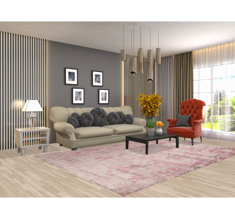 All-Over Abstract Modern Area Rug 7x10