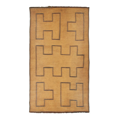 Vintage Moroccan Tuareg Rug With Tribal Motifs In Beige & Brown - Rug & Kilim