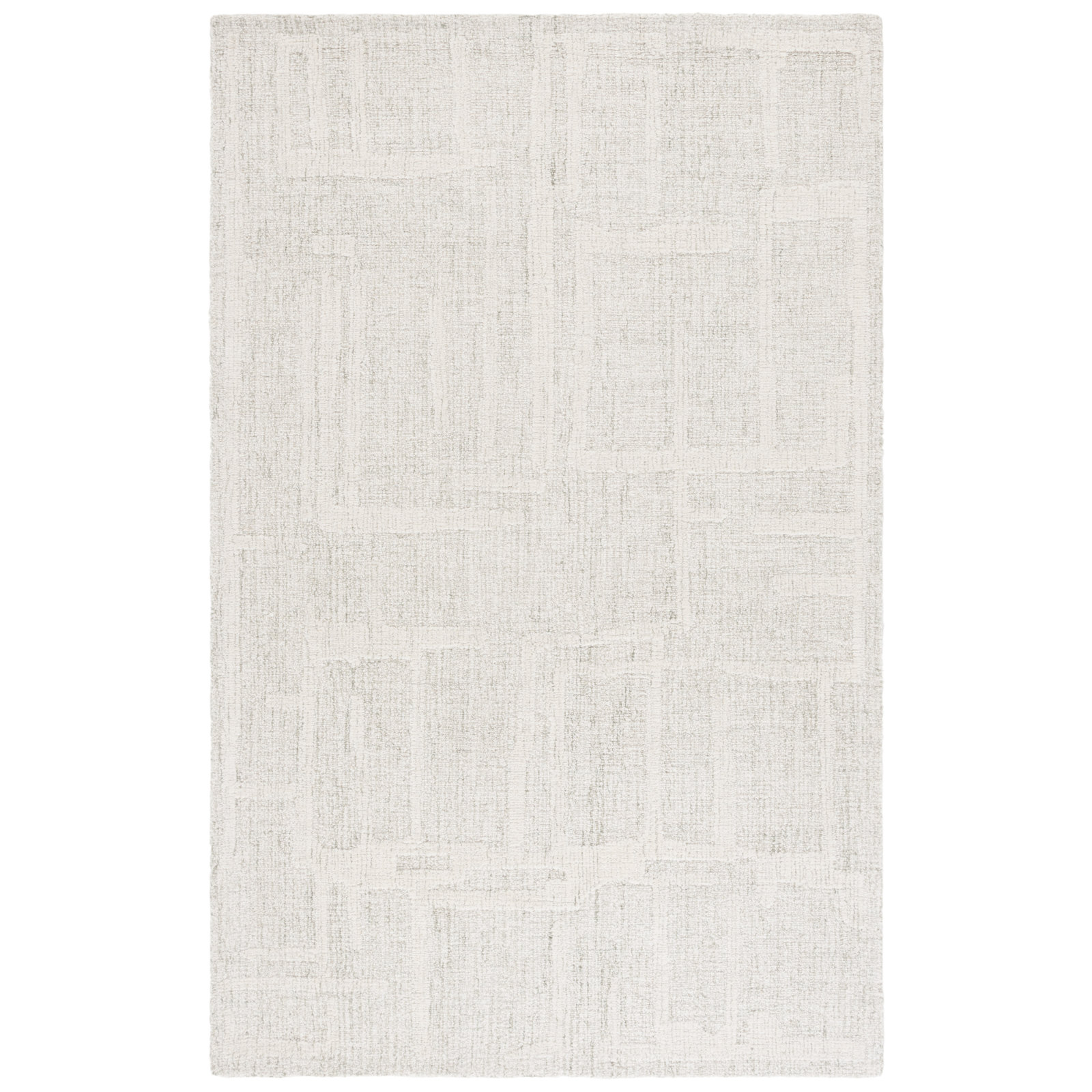 Arthella Hand-Tufted Abstract Wool Rug, Round 6'