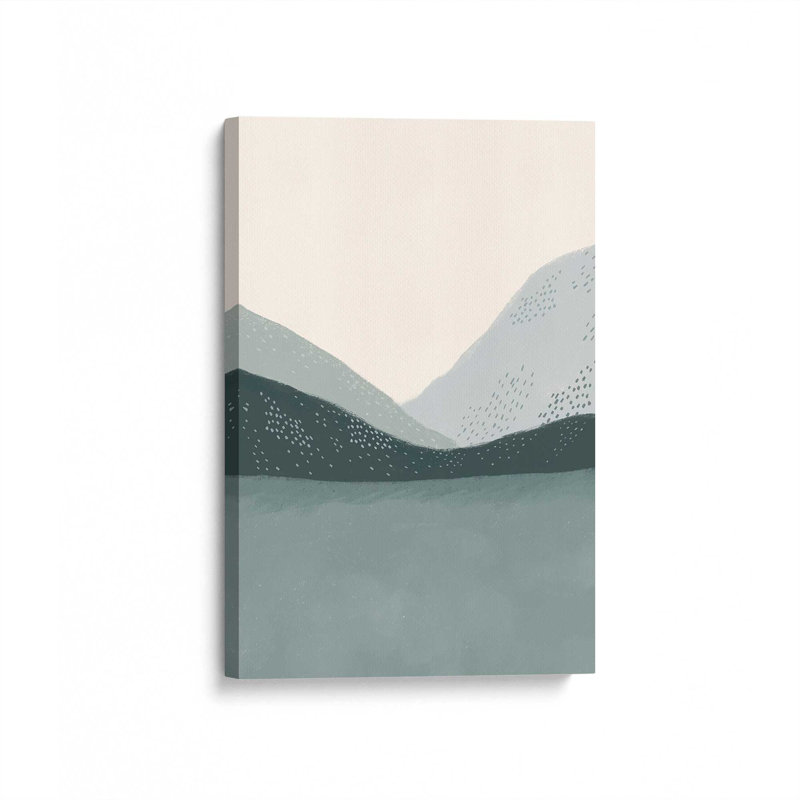 «Minimal Patterned Mountains 01» par Garima Dhawan, reproduction d'art, Toile tendue, Ne s’applique pas, H 16 po x l 12 po