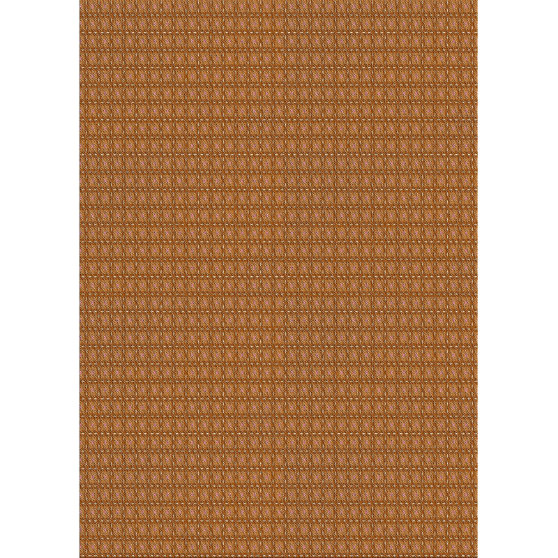 Tapis décoratif à motif géométrique brun Riddell, Rectangle 6 pi x 9 pi