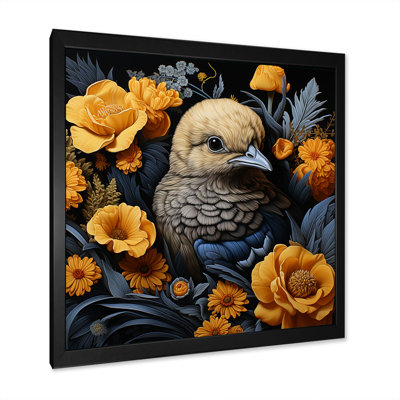«Cute Chicken Plumage», art mural animal de poule