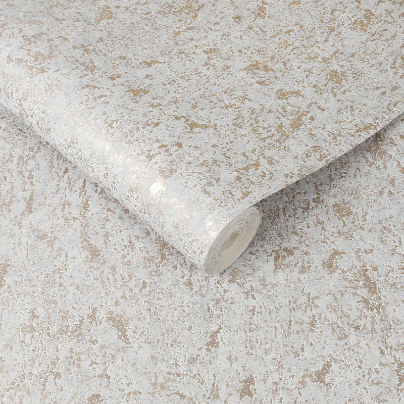 Milan Floral Vinyl Metallic Wallpaper Roll