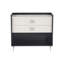 Silhouette 2-Drawer Nightstand in Black