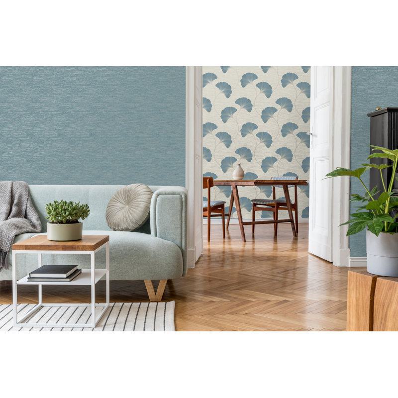 Miya Grasscloth Wallpaper, Green