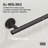 VIGO Elan 4-Piece Matte Black Bathroom Hardware Set with 24-in Towel Bar, Toilet Paper Holder, Hand Towel Holder and Hook-124825240