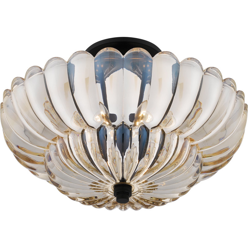 Libbie 4-Light Mottled Cocoa Semi-Flush Mount
