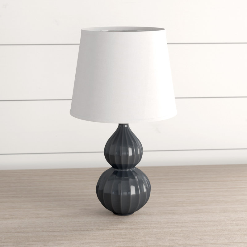 Tinsley Ceramic Table Lamp, Gray