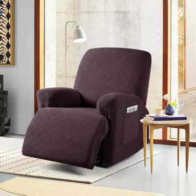 3-Pieces Stretch Recliner Couch Covers Soft Reclining Sofa Slipcover Furniture Protector For Dogs Cats