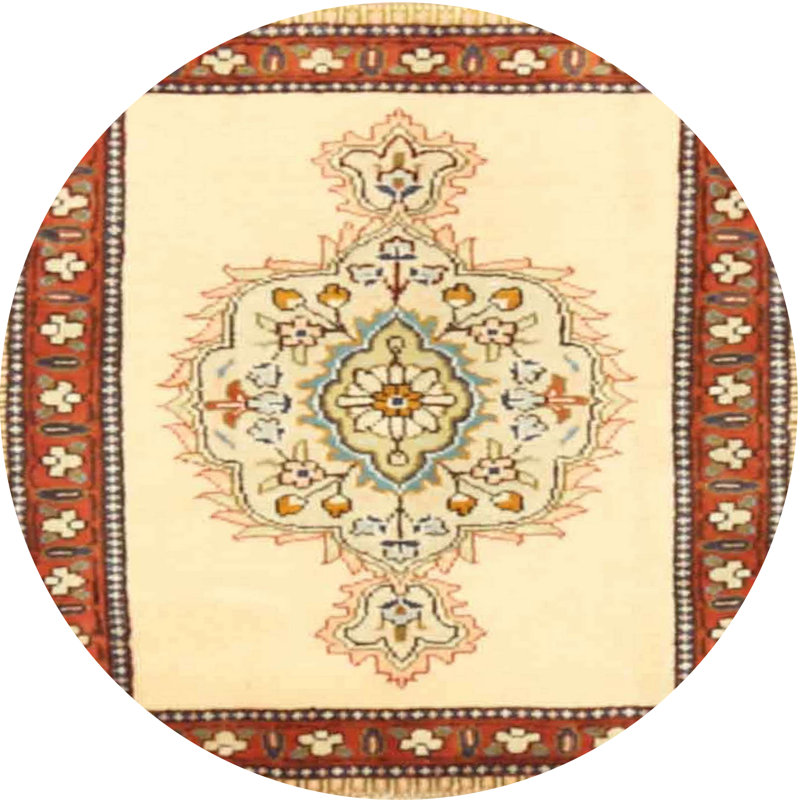 Oriental Indoor Rug, Round 6'