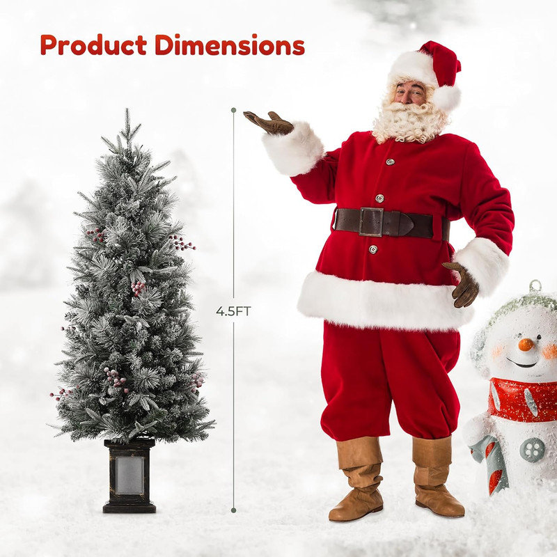 54' H Lighted Artificial Christmas Tree