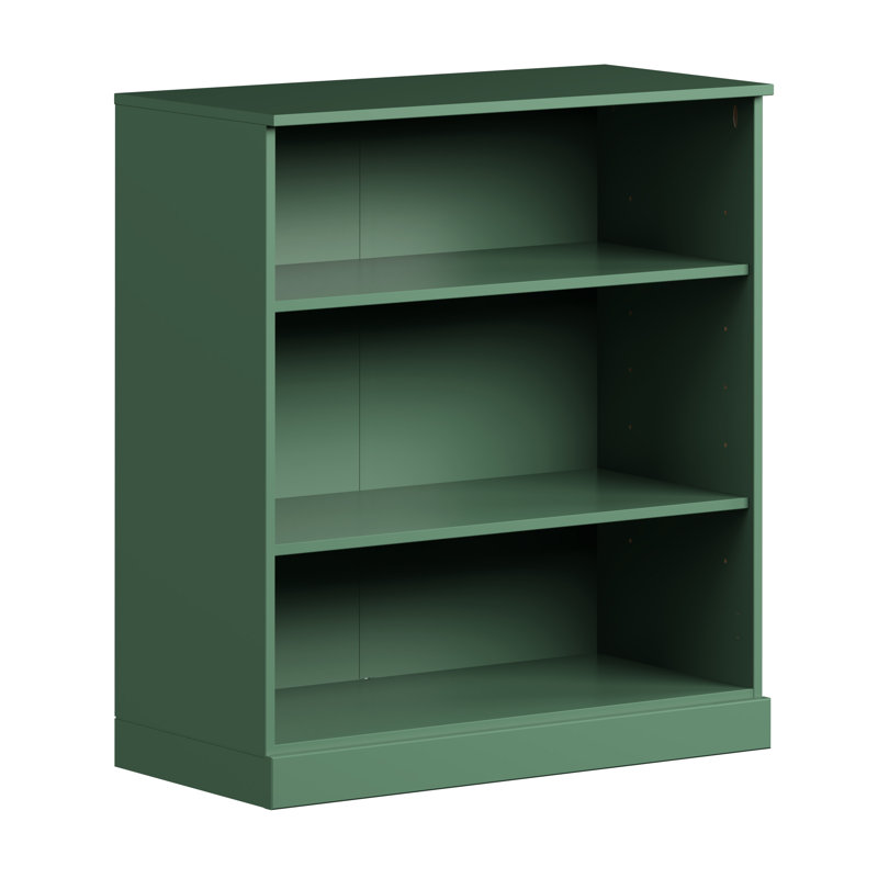 Leanardo Palace Imports 100% Solid Wood Modular Storage Cabinet with Adjustable Shelves, 32" Wide x 35.75" Tall, Green