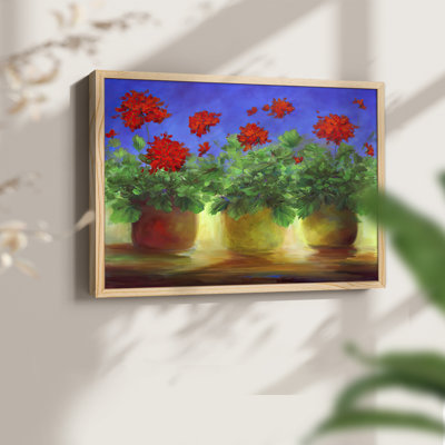 Geraniums II - Reproduction encadrée - Restickable
