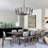 Black Metal Chandelier For Dining Room Light Fixtures, 12-light Modern Farmhouse Candle Hanging Pendant Light For Living Room Entryway Foyer Bedroom-1007981425